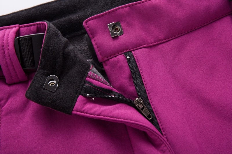 Damen-Wanderhose mit Fleecefutter – robustes Softshell