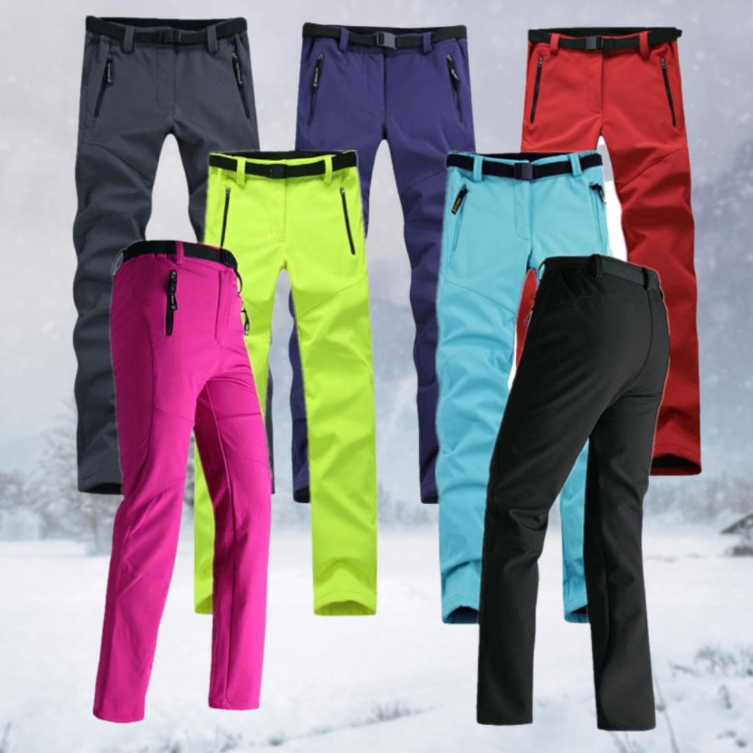 Damen-Wanderhose mit Fleecefutter – robustes Softshell